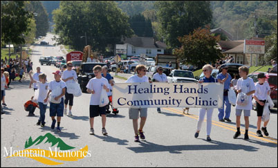 Healing Hands walking in Sorghum Parade 2017